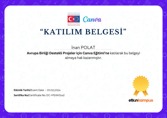 Avrupa Birliği Destekli Projeler için Canva Eğitimi
